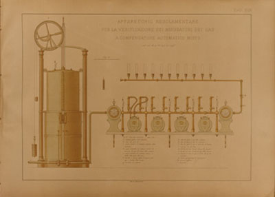 1336 fotoriproduzione della tavola XVII -disegni,misure dei 