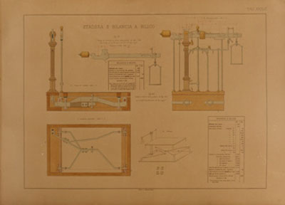 1341 fotoriproduzione della tavola XXXVI-disegni,misure dei 