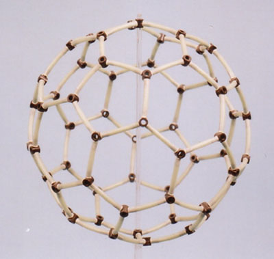 2353 modello molecolare-fullerene